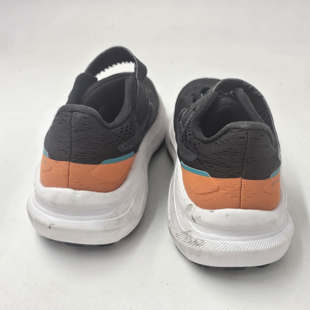 ASICS GT 1000 13 PS Kids Sneakers Black Teal Orange Size 1 Hook Loop - Picture 8 of 12
